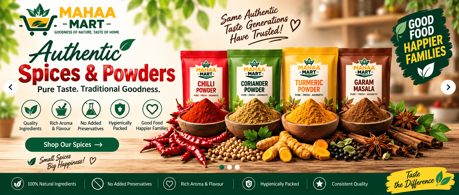 Mahaa Mart Authentic Spices & Powders